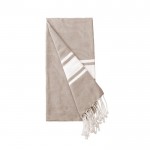 Pareo de algodón reciclado y poliéster en varios colores 150 g/m2 color beige primera vista
