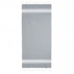 Pareo de algodón reciclado y poliéster en varios colores 150 g/m2 color gris segunda vista