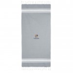 Pareo de algodón reciclado y poliéster en varios colores 150 g/m2 color gris tercera vista