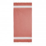 Pareo de algodón reciclado y poliéster en varios colores 150 g/m2 color naranja segunda vista