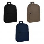 Clásica mochila de portátil de algodón con bolsillos a los lados 15'' primera vista