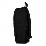 Clásica mochila de portátil de algodón con bolsillos a los lados 15'' color negro segunda vista