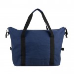Bolsa de canvas RPET ideal para llevar en el trolley 460 g/m2 color azul marino primera vista
