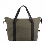 Bolsa de canvas RPET ideal para llevar en el trolley 460 g/m2 color verde primera vista