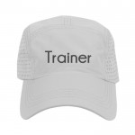 Gorra de microfibra transpirable con agujeros a los costados color blanco quinta vista