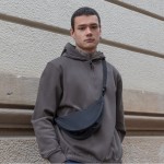 Bandolera de poliéster con asa ajustable para el hombro segunda vista