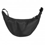 Bandolera de poliéster con asa ajustable para el hombro color negro segunda vista
