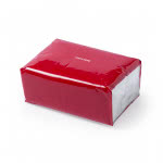 Dispensador personalizado de 100 pañuelos color rojo
