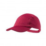 Gorras deportivas con logo y protección color rojo
