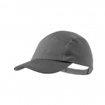 Gorras deportivas con logo y protección color gris oscuro
