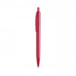 Bolígrafo en color con acabado brillante color rojo vista principal