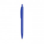 Bolígrafo en color con acabado brillante color azul vista principal