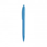 Bolígrafo en color con acabado brillante color azul claro vista principal