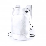 Mochila plegable personalizada color blanco