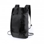 Mochila plegable personalizada color negro