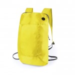 Mochila plegable personalizada color amarillo