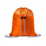 Mochila de cuerdas ajustable color naranja primera vista