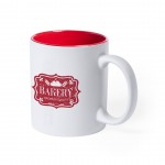 Taza de cerámica de alta calidad color rojo