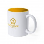 Taza de cerámica de alta calidad color amarillo