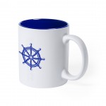 Taza de cerámica de alta calidad color azul