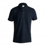 Polos con logo color azul oscuro