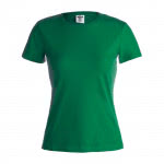 Camisetas con logotipo mujer algodón 150 g/m2 color verde