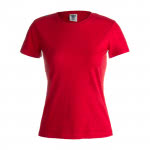 Camisetas mujer merchandising color rojo