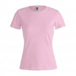 Camisetas publicidad para mujer algodón color rosa