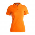 Polo publicitario mujer color naranja