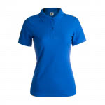 Polos mujer con logotipo color azul