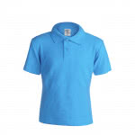 Polo para niños promocional algodón 180 g/m2 color azul claro