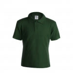 Polo para niños promocional algodón 180 g/m2 color verde oscuro