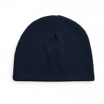 Gorro deportivo para invierno de poliéster y fleece 280 g/m2 color azul marino primera vista