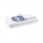 Toalla de microfibra absorbente de tamaño grande 90x170cm 310 g/m2 color blanco tercera vista