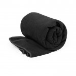 Toalla de microfibra absorbente de tamaño grande 90x170cm 310 g/m2 color negro primera vista