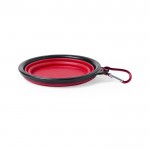 Bowl plegable para mascotas para sólidos y líquidos de 450ml color rojo segunda vista