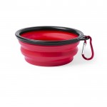 Bowl plegable para mascotas para sólidos y líquidos de 450ml color rojo cuarta vista