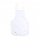Delantal para sublimación de non-woven con cintas a juego 80 g/m2 color blanco primera vista