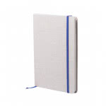 Libreta personalizada A5 tapas de algodón color azul