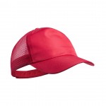 Gorras de poliéster para personalizar color rojo