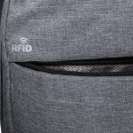 Mochila con protección RFID color gris segunda vista