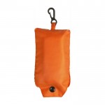 Bolsa plegable de poliéster 190T de la compra con mosquetón color naranja primera vista