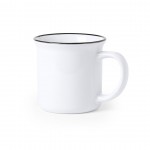 Taza tipo vintage sublimada color negro