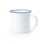 Taza tipo vintage sublimada color azul