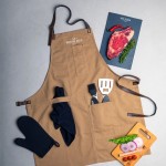 Delantal de algodón canvas con varios bolsillos 340 g/m2