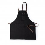 Delantal de algodón canvas con varios bolsillos 340 g/m2 color negro primera vista