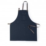 Delantal de algodón canvas con varios bolsillos 340 g/m2 color azul marino primera vista