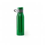 Botella metálica corporativa de gran capacidad color verde