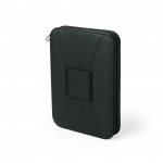 Organizador con powerbank y bloc de notas color negro