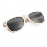 Gafas de sol de fibra de bambú con lentes negros de protección UV400 segunda vista